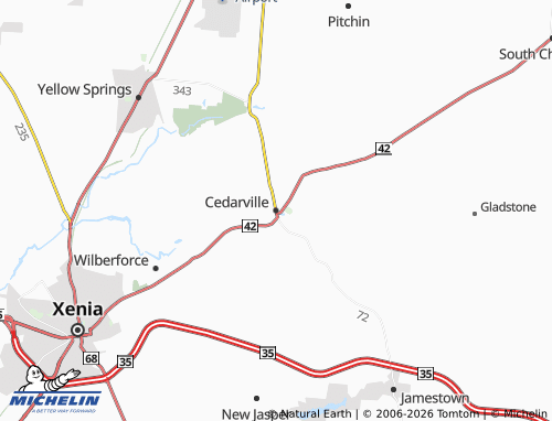 Mapa MICHELIN Cedarville - ViaMichelin