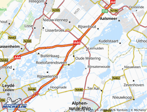 Mapa MICHELIN Oude Wetering - ViaMichelin