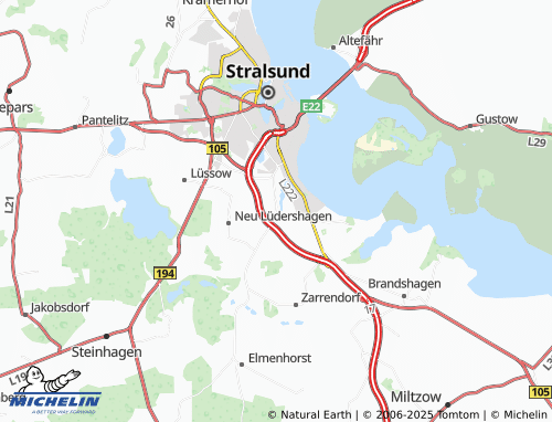 Carte MICHELIN Voigdehagen - ViaMichelin