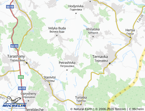 Mapa MICHELIN Bairaky - ViaMichelin