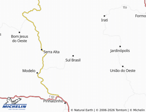 Mapa MICHELIN Sul Brasil - ViaMichelin