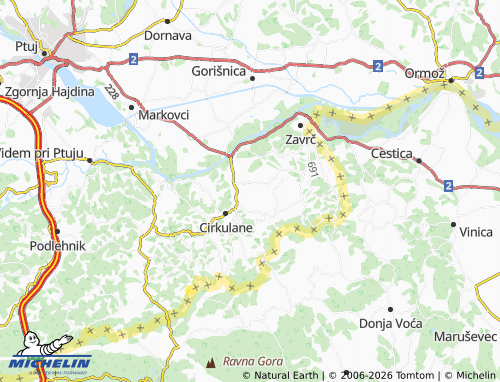 MICHELIN-Landkarte Brezovec - ViaMichelin