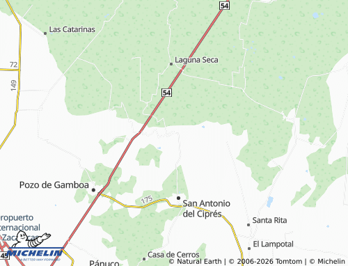 MICHELIN Los Pozos map - ViaMichelin