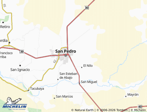 Mapa MICHELIN El Triángulo - ViaMichelin
