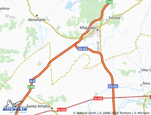 MICHELIN Alonso de Ojeda map - ViaMichelin