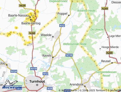 MICHELIN Eel map - ViaMichelin