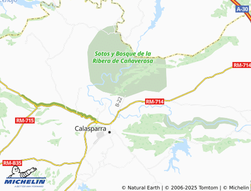 MICHELIN Estación de Calasparra map - ViaMichelin