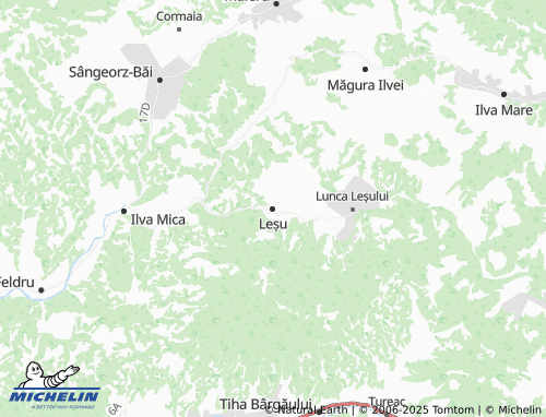 MICHELIN Leșu map - ViaMichelin