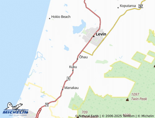 MICHELIN Ōhau map - ViaMichelin