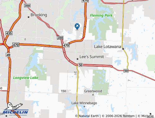 Mapa MICHELIN Lee's Summit - ViaMichelin