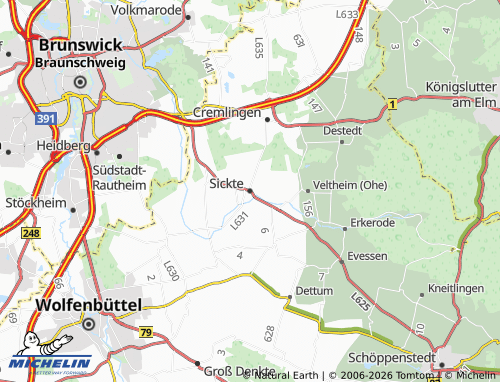 MICHELIN Sickte map - ViaMichelin