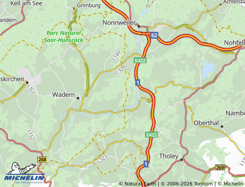 MICHELIN Nuhweiler map - ViaMichelin