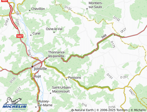 Carte MICHELIN Montreuil-sur-Thonnance - ViaMichelin