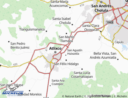 MICHELIN San Gabriel map - ViaMichelin