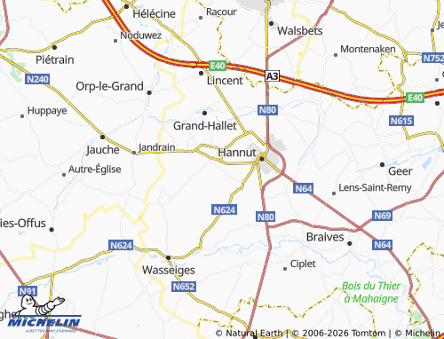 Mapa MICHELIN Thisnes - ViaMichelin