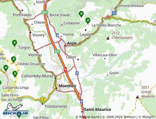 Mappa MICHELIN Ollon - ViaMichelin