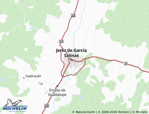 Mappa MICHELIN Guadalupe, Jerez - ViaMichelin