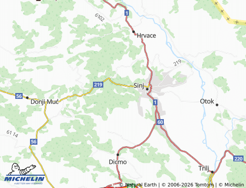 MICHELIN Radošić map - ViaMichelin