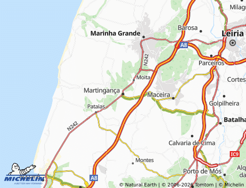 Mapa MICHELIN Martingança - ViaMichelin