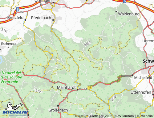 MICHELIN-Landkarte Frohnfalls - ViaMichelin