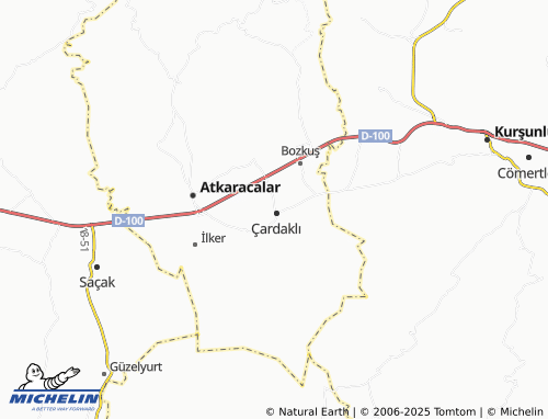 MICHELIN Nevzat Ayaz map - ViaMichelin