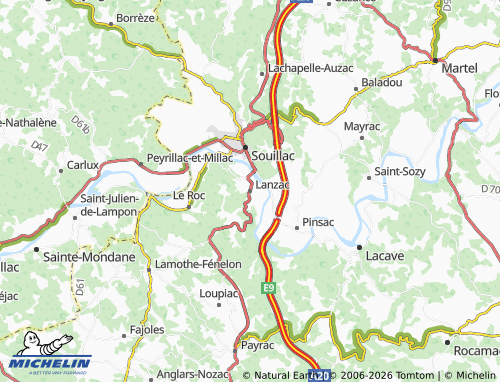 Mapa MICHELIN Lanzac - ViaMichelin