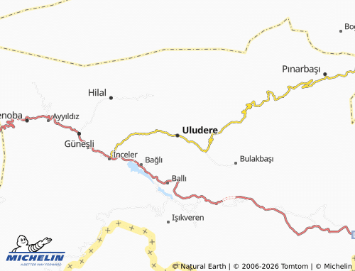 MICHELIN Uludere map - ViaMichelin