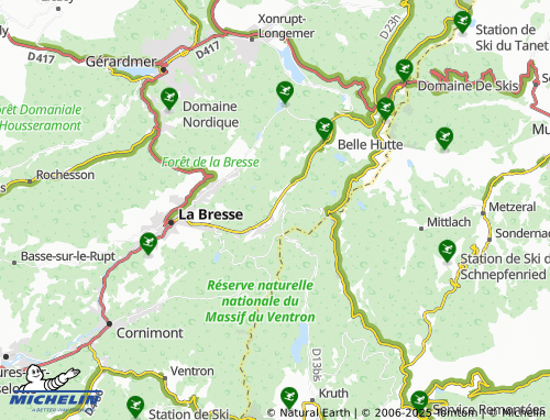 MICHELIN-Landkarte Les Mortes - ViaMichelin