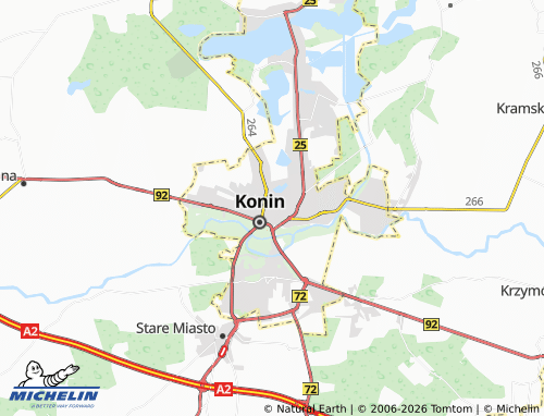 Kaart MICHELIN Czarków - ViaMichelin