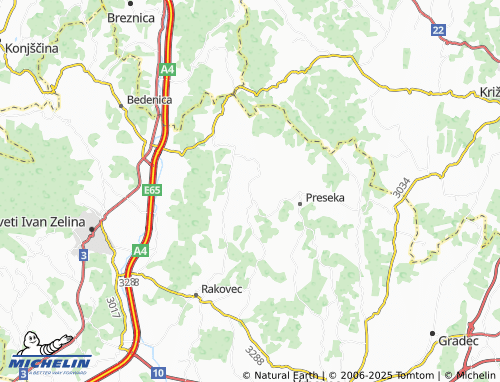 MICHELIN-Landkarte Vinkovec - ViaMichelin