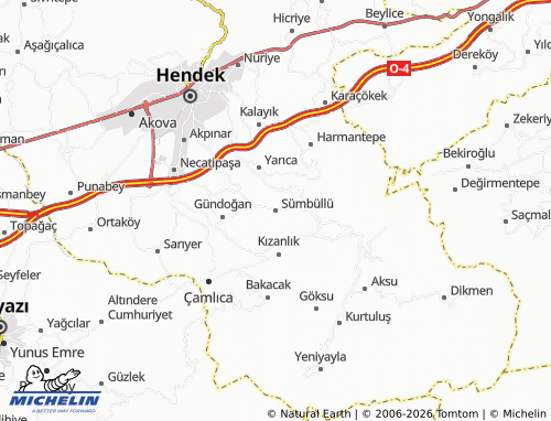 Mappa MICHELIN Sümbüllü - ViaMichelin
