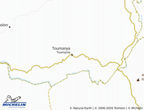Mappa MICHELIN Toumania - ViaMichelin