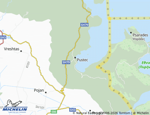 MICHELIN Pustec map - ViaMichelin