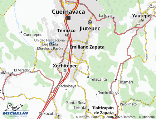 Mapa MICHELIN Tezoyuca - ViaMichelin
