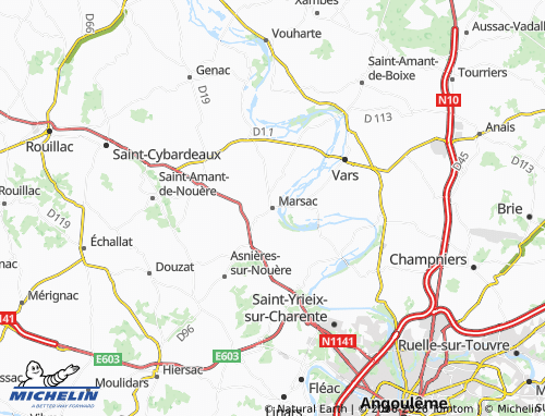 Mappa MICHELIN Marsac - ViaMichelin