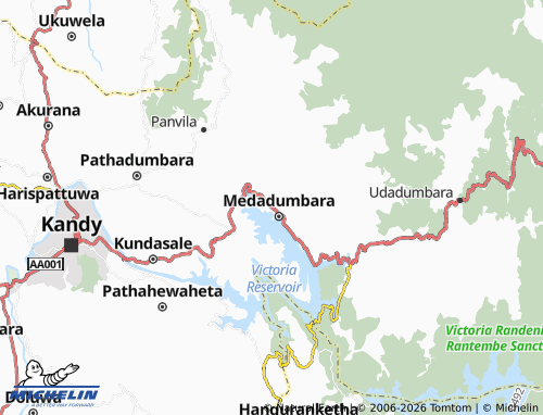 Kaart MICHELIN Karalliyadda - ViaMichelin