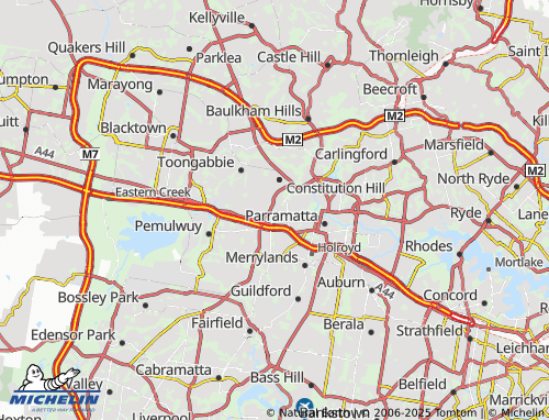 MICHELIN Wentworthville map - ViaMichelin