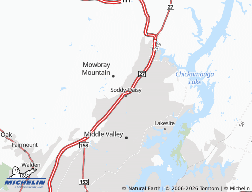 Mapa MICHELIN Soddy-Daisy - ViaMichelin