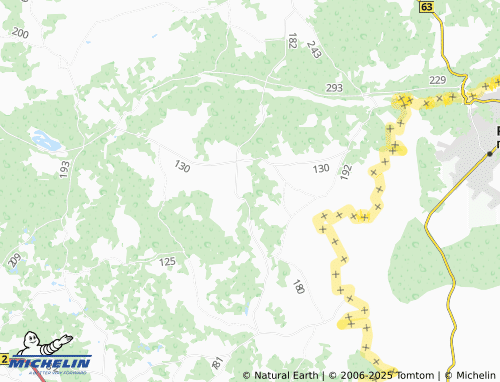 MICHELIN Klistina map - ViaMichelin