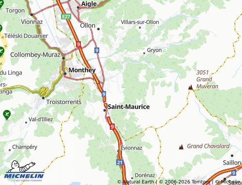 Carte MICHELIN Le Châtel - ViaMichelin