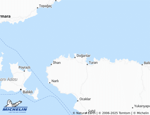 MICHELIN Doğanlar map - ViaMichelin