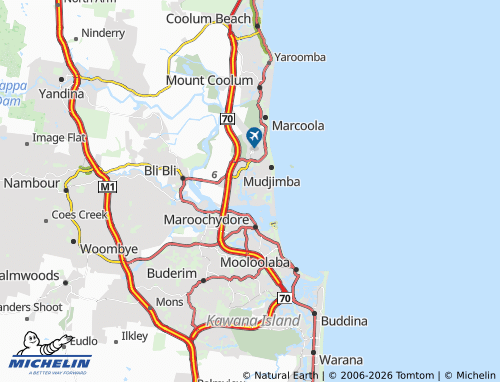 MICHELIN Twin Waters map - ViaMichelin