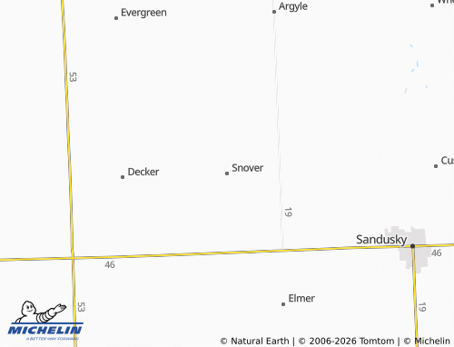 Mappa MICHELIN Snover - ViaMichelin