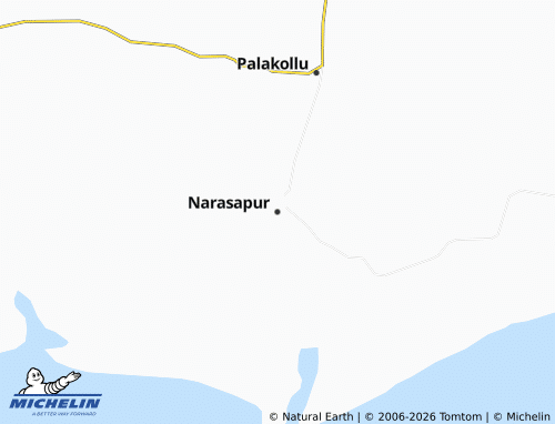 MICHELIN Narasapur map - ViaMichelin