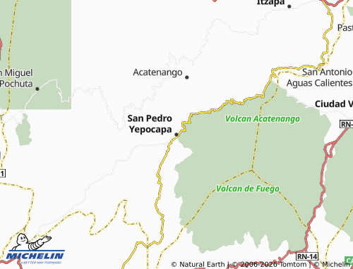 Mappa MICHELIN San Pedro Yepocapa - ViaMichelin