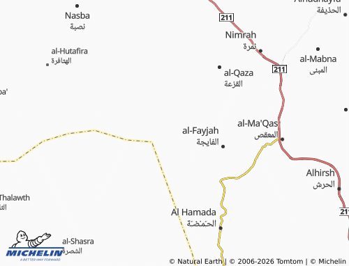 MICHELIN-Landkarte al-Quraya' - ViaMichelin
