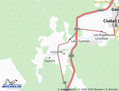 MICHELIN La Goma map - ViaMichelin