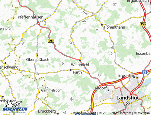 Carte MICHELIN Oberndorf - ViaMichelin