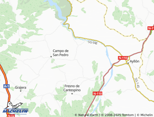 MICHELIN Riaguas de San Bartolomé map - ViaMichelin