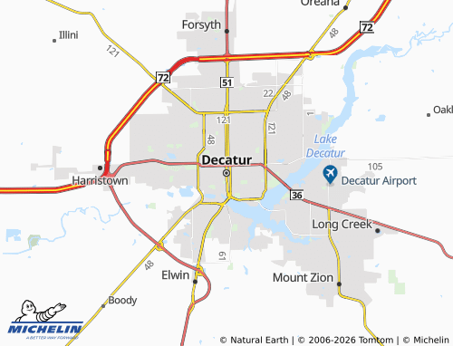 Mappa MICHELIN Decatur - ViaMichelin